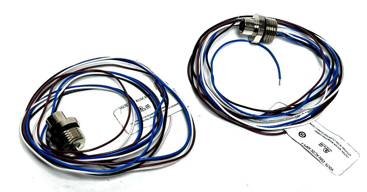 Used Lot of 2 Allen-Bradley 888D-F4AC1-1 DC Micro Receptacle 4-Pin Female 1M Ser B
