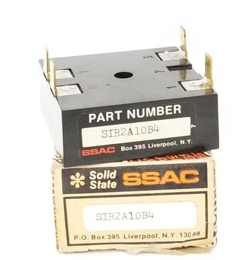 Used NIB SSAC SIR2A10B4 SOLID STATE RELAY-ISOLATED