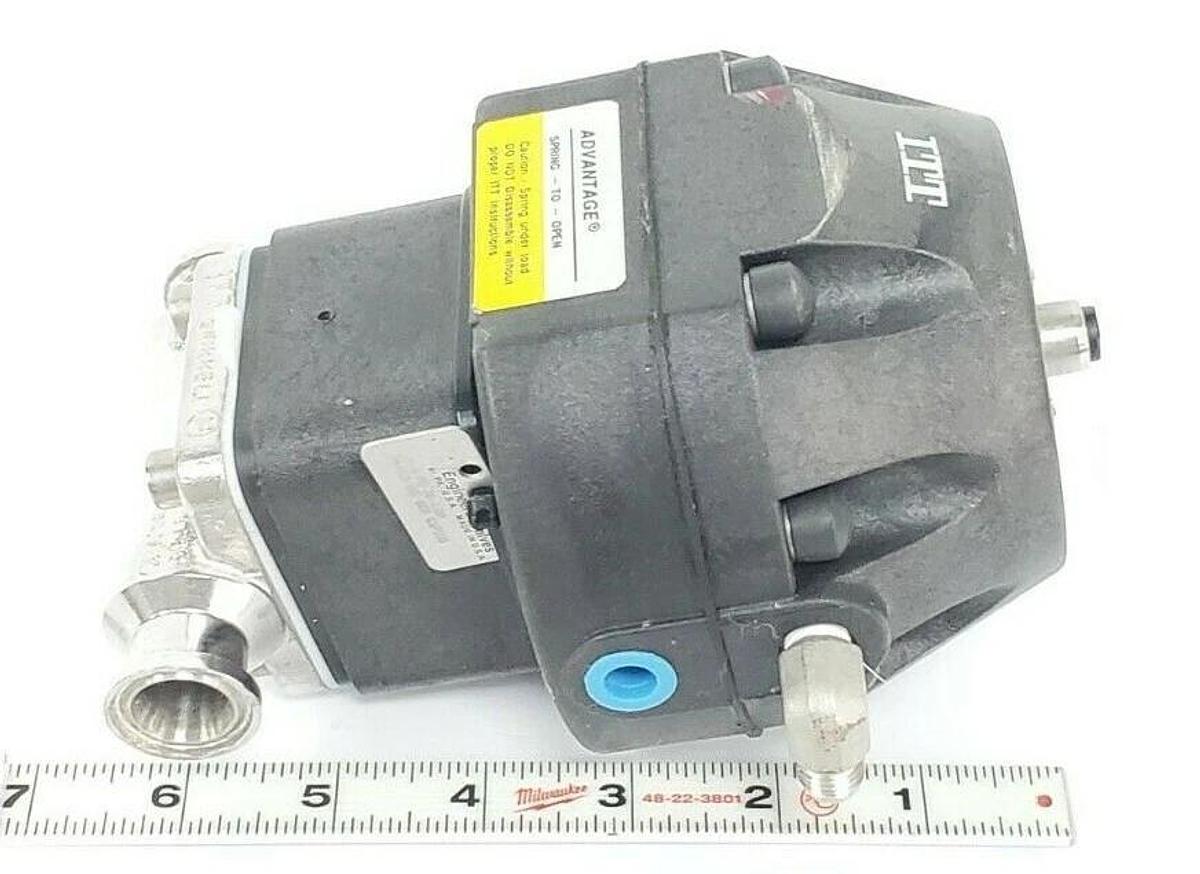 Used ITT .75-N-PN-36-A108 ADVANTAGE ACTUATOR 3/4" 90PSI W/ 1786 3/8" DIAPHRAGM VALVE