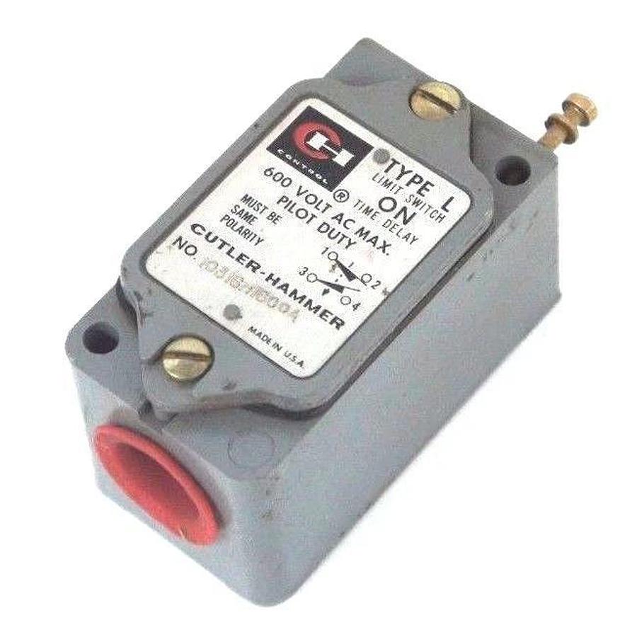 Used CUTLER-HAMMER 10316H1600A LIMIT SWITCH ONLY TYPE L, 600V