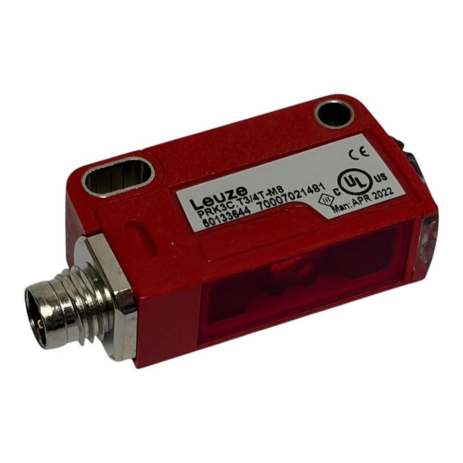 Leuze Electronic PRK3C.T3/4T-M8 Retro-Reflective Photoelectric Sensor - NSNP