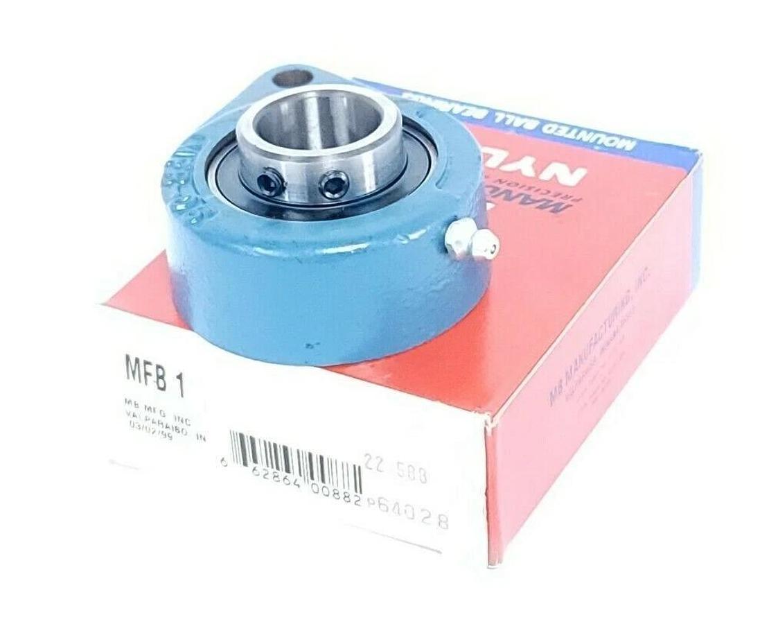 Used NIB NYLA-K MFB 1 FLANGE MOUNTED BEARING MFB1 3BOLT SET SCREW 1IN BORE