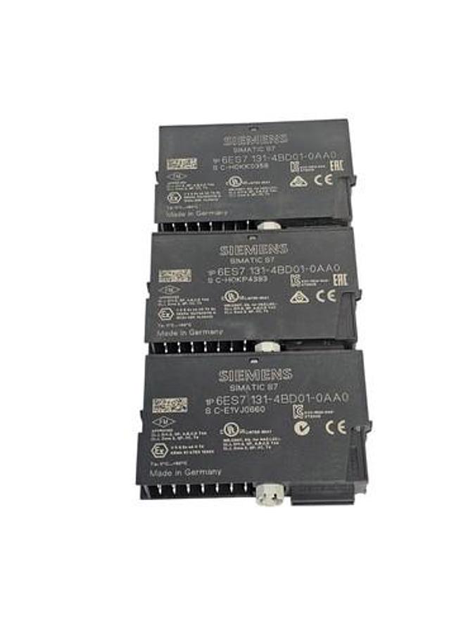 Used LOT OF 3 NEW SIEMENS 6ES7131-4BD01-0AA0 DIGITAL INPUT MODULES 6ES71314BD010AA