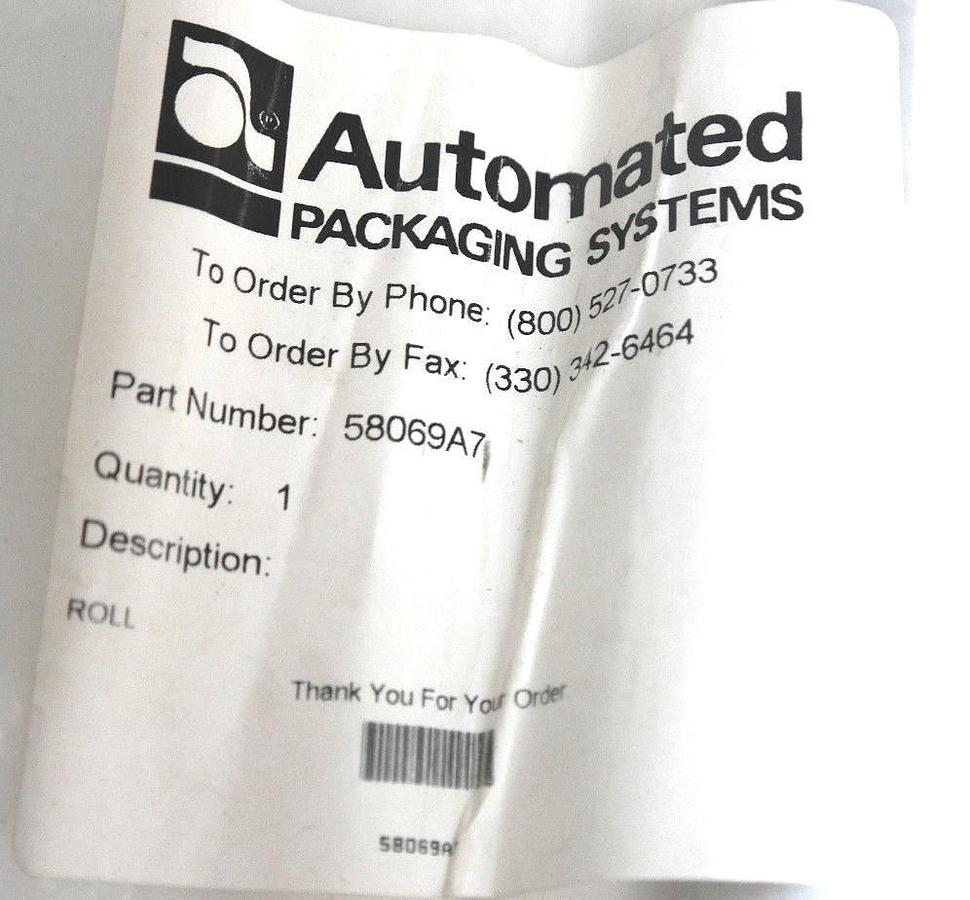 Used NEW AUTOMATED PACKAGING SYSTEMS 58069A7 ROLLER ASSEMBLY