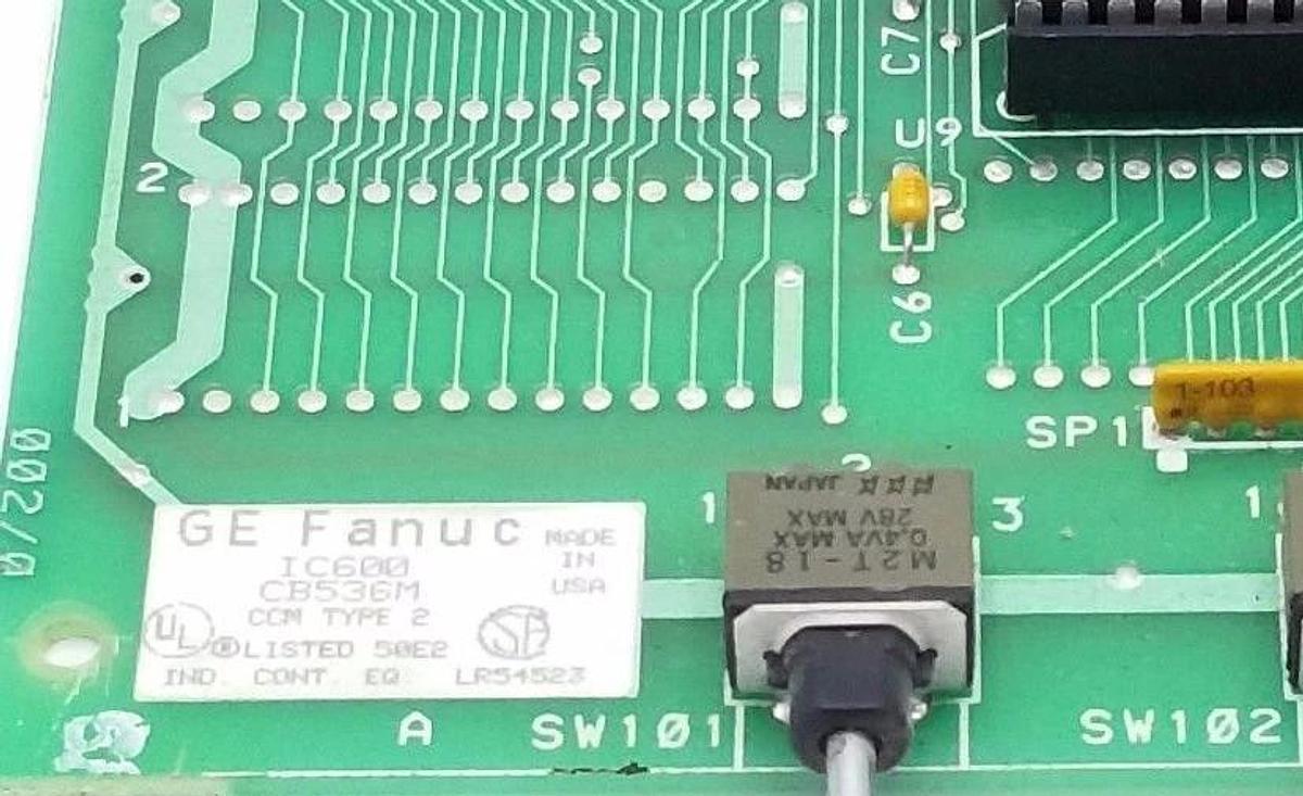 Used GE FANUC IC600CB536M COM TYPE 2 MODULE ASM. NO. 44A717545-G02