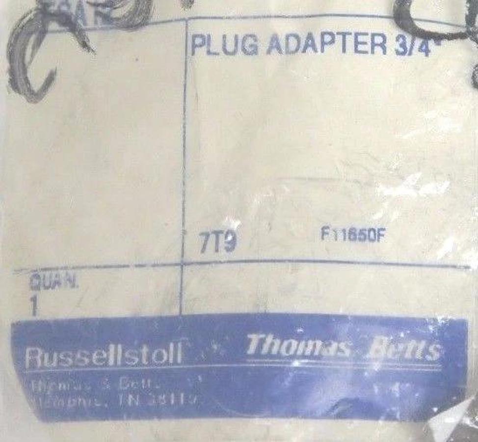 Used NEW THOMAS & BETTS FSA22 ALUMINUM ADAPTER 3/4'' & FSA12 PLUG ADAPTER 3/4''