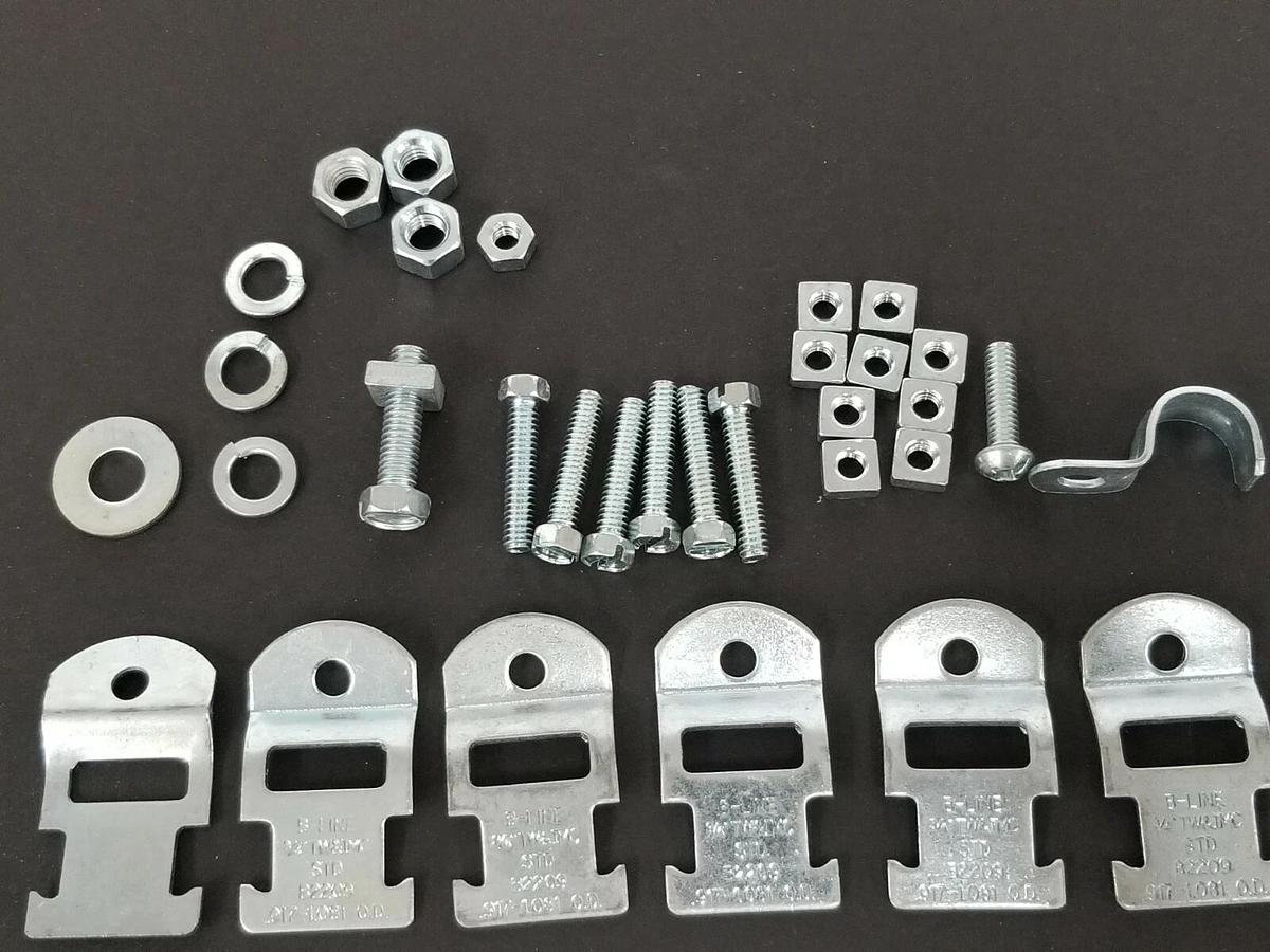 LOT OF 9 NEW COOPER B-LINE B2209 CONDUIT STRAP CLAMPS 3/4'' TW&IMC .917-1.081 OD
