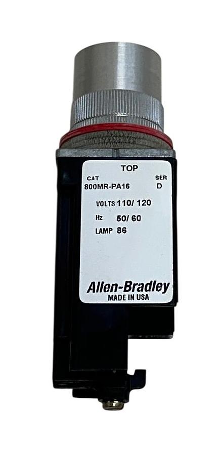 Used ALLEN BRADLEY 800MR-PA16 /D BULLETIN 800MR ILLUMINATED Push Button FLUSH NSMP