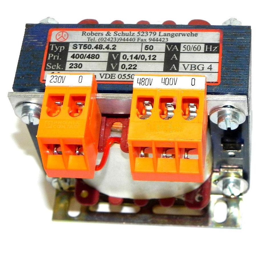 Used ROBERS & SCHULZ ST50.48.4.2 TRANSFORMER ST504842, 50VA 50/60HZ