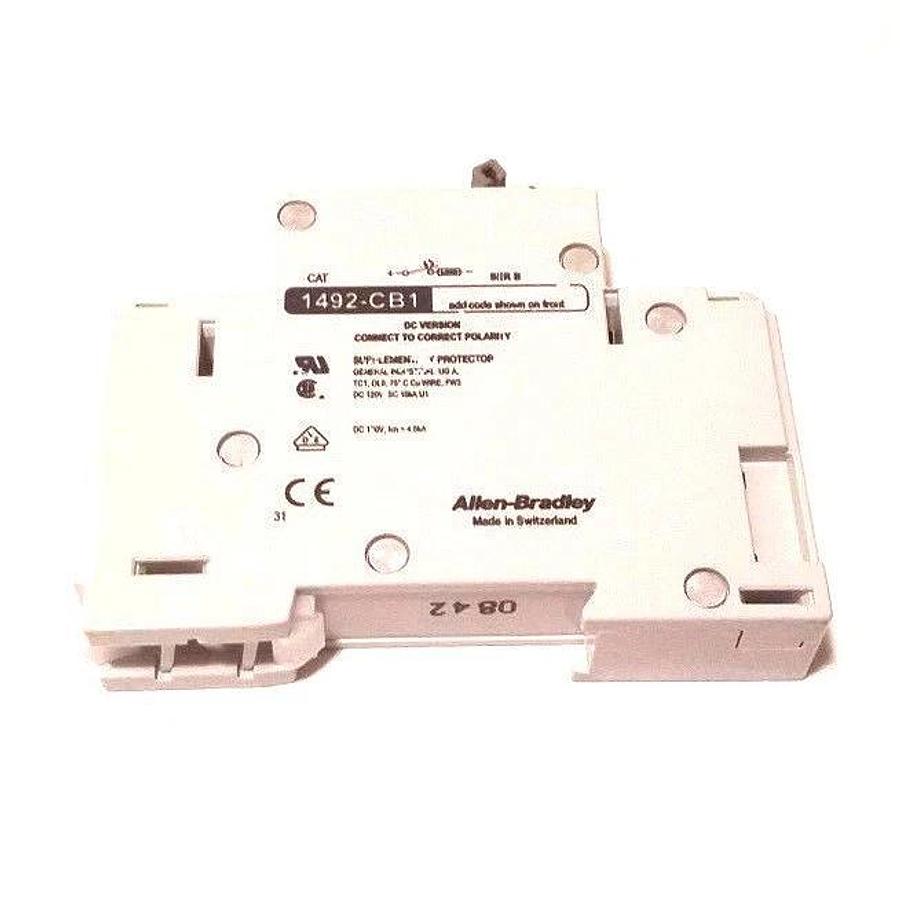 Used LOT OF 2 ALLEN BRADLEY 1492-CB1-DG030 CIRCUIT BREAKERS 3A, SER. B, 1492CB1DG0