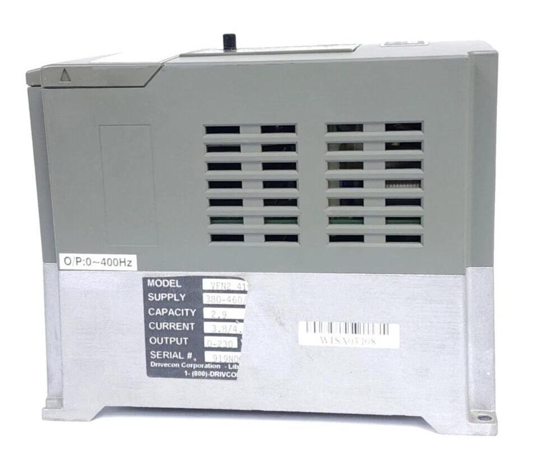 Used DRIVECON VFN2-415-F3 / VFN2415F3 N2 SERIES DRIVE 440V 1.5kW 2.9kVA