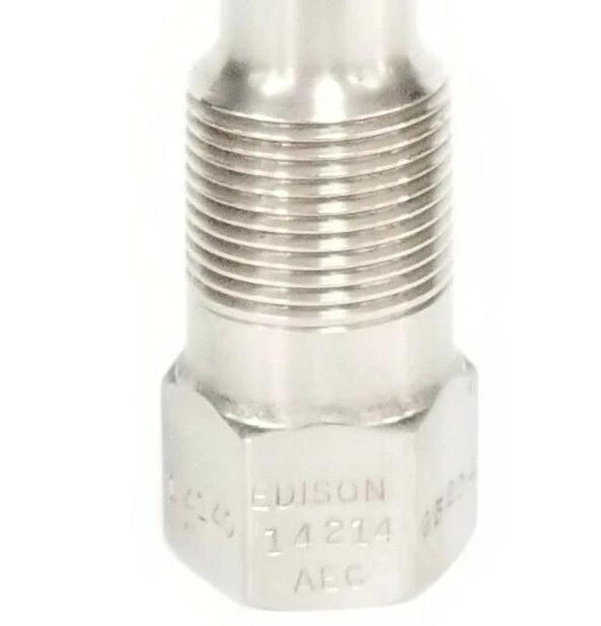 NEW EDISON 304 SS 14140 14214 05204 THREADED THERMOWELL 1-1/4'' IN. THREAD 20MM