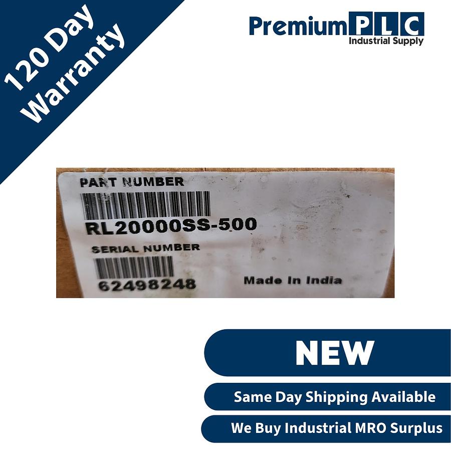 Used NEW RICE LAKE RL20000SS-500 STAINLESS STEEL S-BEAM LOAD CELL CAP 500LBS PN 46504