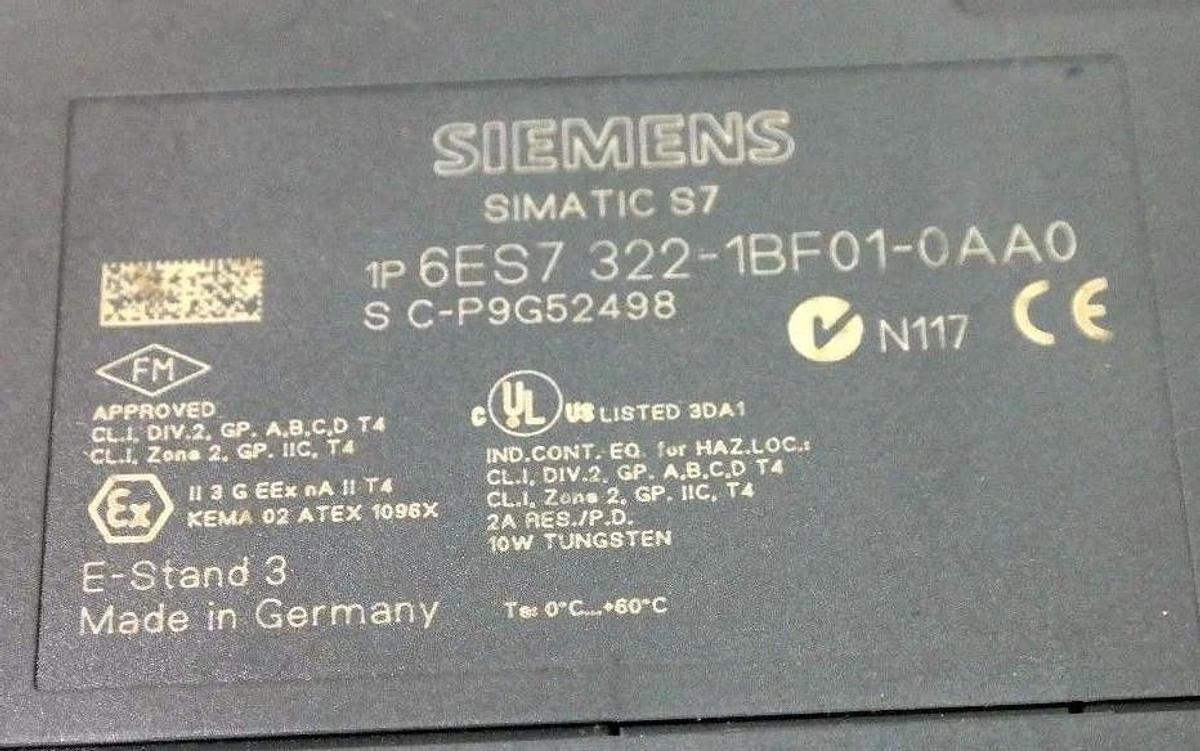 Used LOT OF 3 SIEMENS 6ES7 322-1BF01-0AA0 DIGITAL OUTPUT MODULE 6ES73221BF010AA0