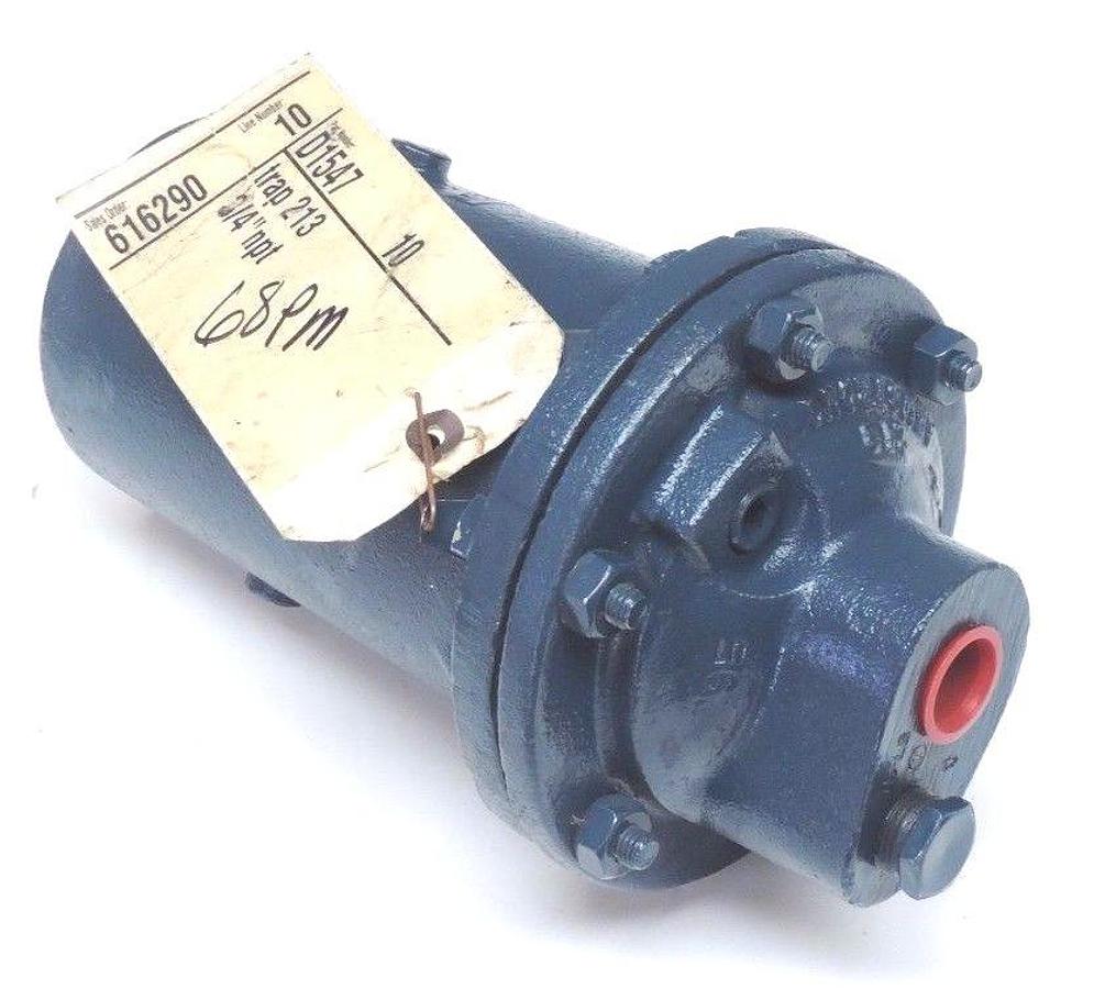 Used NEW ARMSTRONG D1547 STEAM TRAP 213, 3/4" NPT, 250PSIG