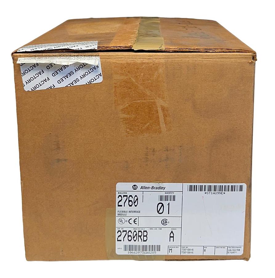Used NEW ALLEN BRADLEY 2760-RB /A PLC-5 FLEXIBLE INTERFACE MODULE Rev. R 2760RB NSMP