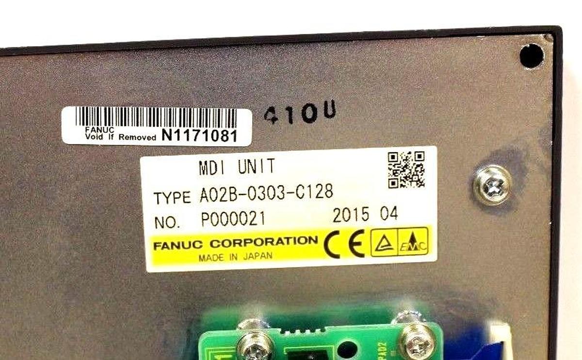 Used FANUC A02B-0303-C128 MDI UNIT CONTROL KEYPAD / KEYBOARD A02B0303C128