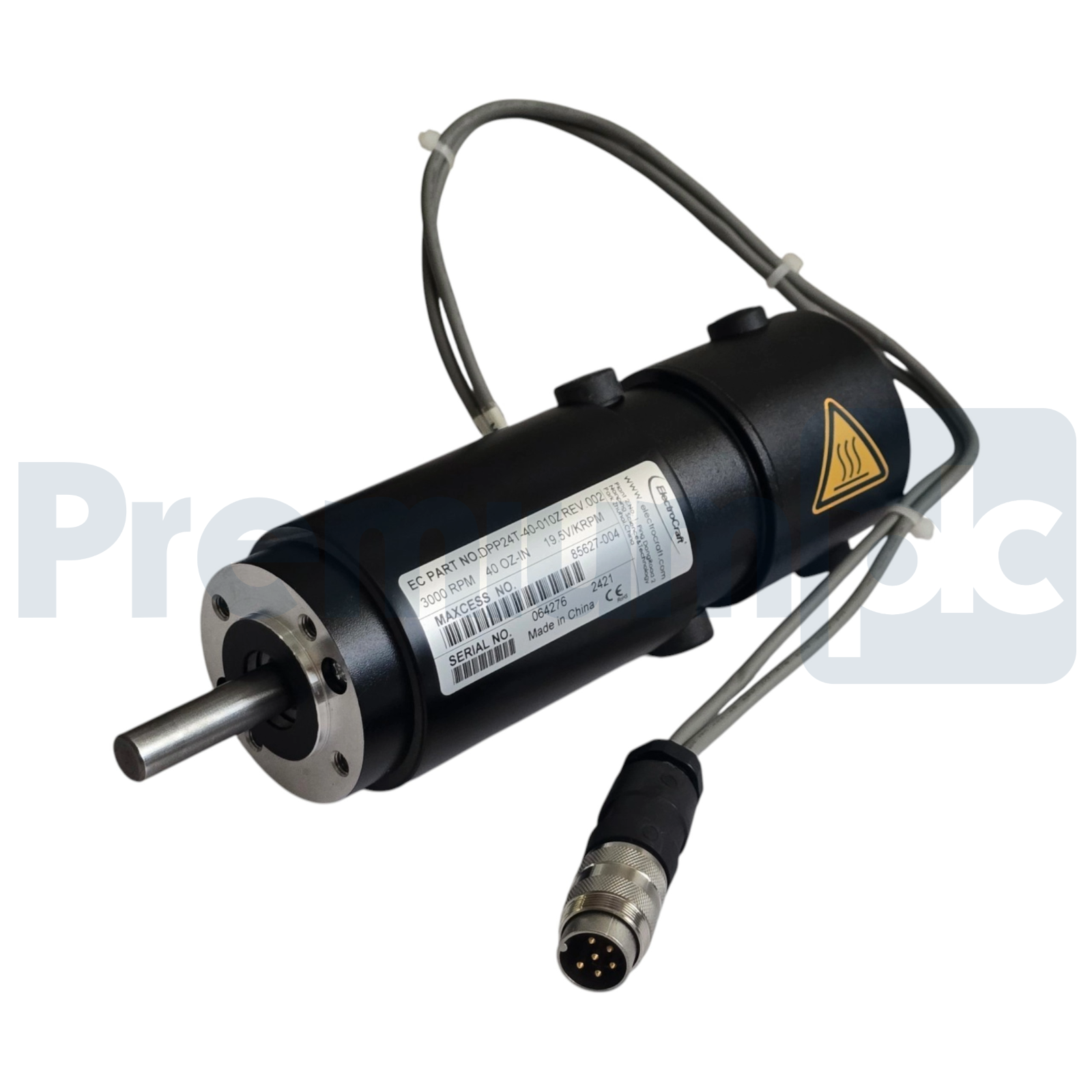 Used ElectroCraft DPP24T-40-010Z Ametek Maxcess 85627-004 Fife Web Guide Servo Motor