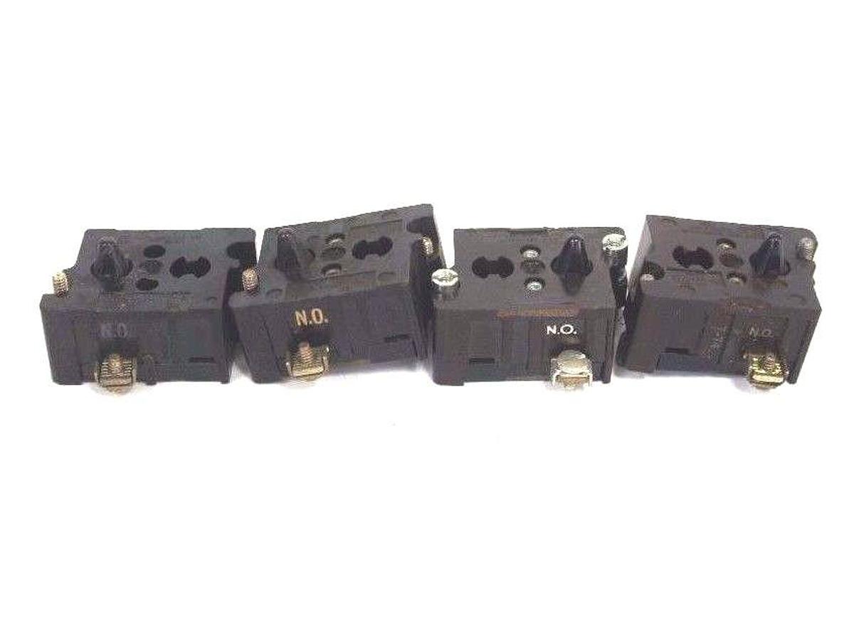 Used LOT OF 4 CUTLER HAMMER 10250T CONTACT BLOCKS 1 N.C.