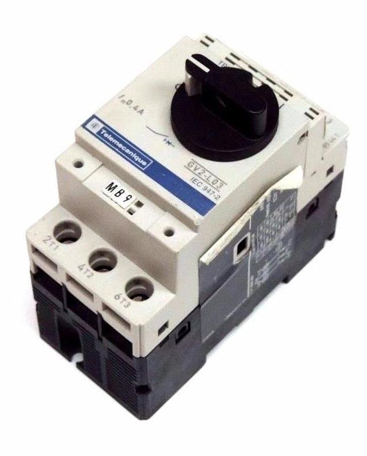 Used TELEMECANIQUE GV2-L03 MANUAL STARTER SWITCH 40A, 690V, 50/60HZ, GV2L03