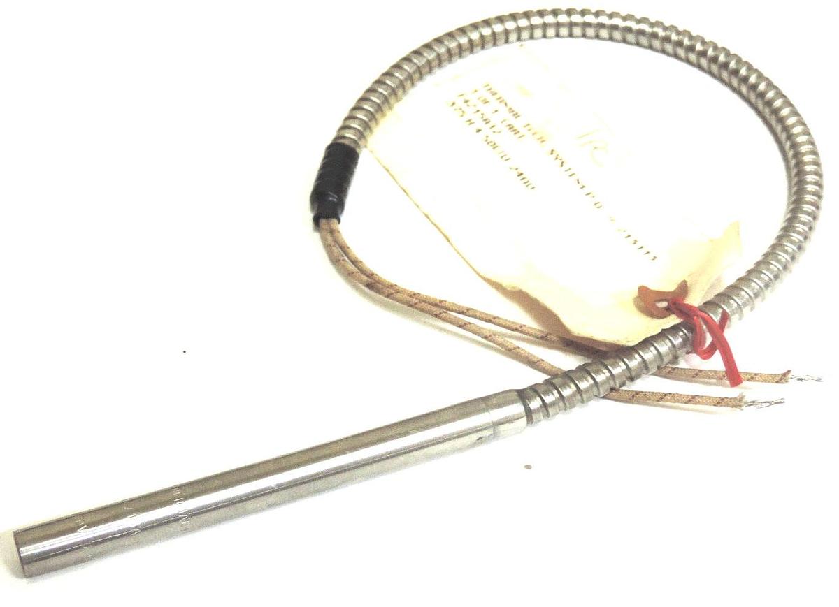 THERMAL HEAT CARTRIDGE HEATER .375" DIA. X 4" LTH. 500W 240V 16" FLEX STEEL LEAD