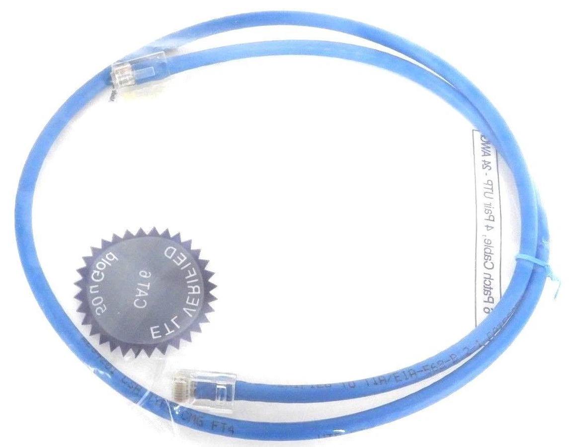 Used LOT OF 10 NEW 3FT VALUE SERIES CAT6 NON-BOOTED PATCH CABLES - BLUE, 566-110-003