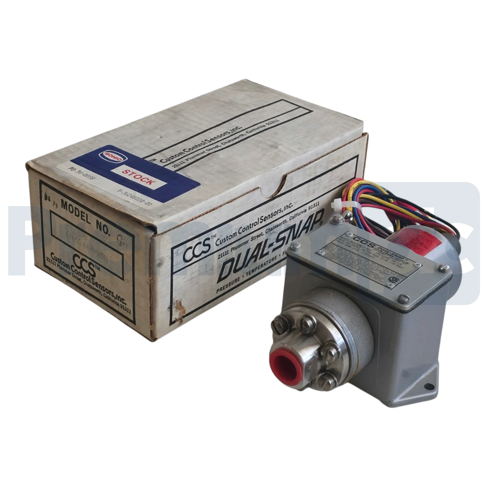 Used CCS Custom Control Sensors 646GZEM11-7011 Dual-Snap Pressure Switch 18-150psi Ex