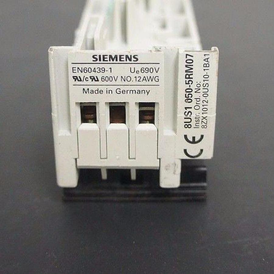 Used SIEMENS 8US10505RM07 BUS BAR ADAPTER 8US1 050-5RM07