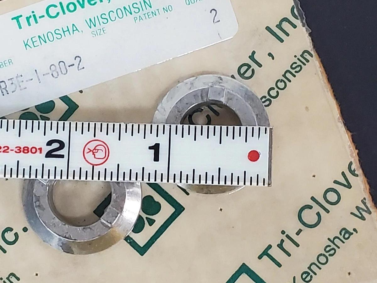 Used LOT OF 2 NEW TRI-CLOVER BJ R3E-1-80-2 SEAL RINGS