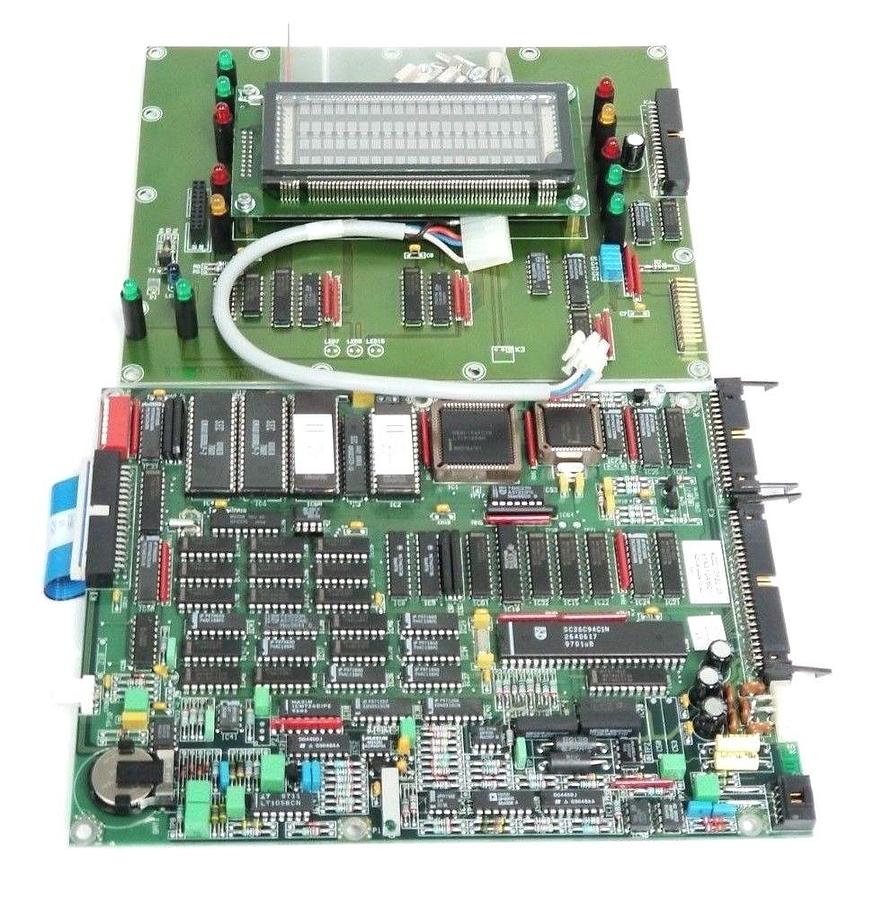 Used ATLAS COPCO 81N812A02 DISPLAY BOARD REV. 2, W/ 81N810AB01 CONTROL BOARD REV. 3