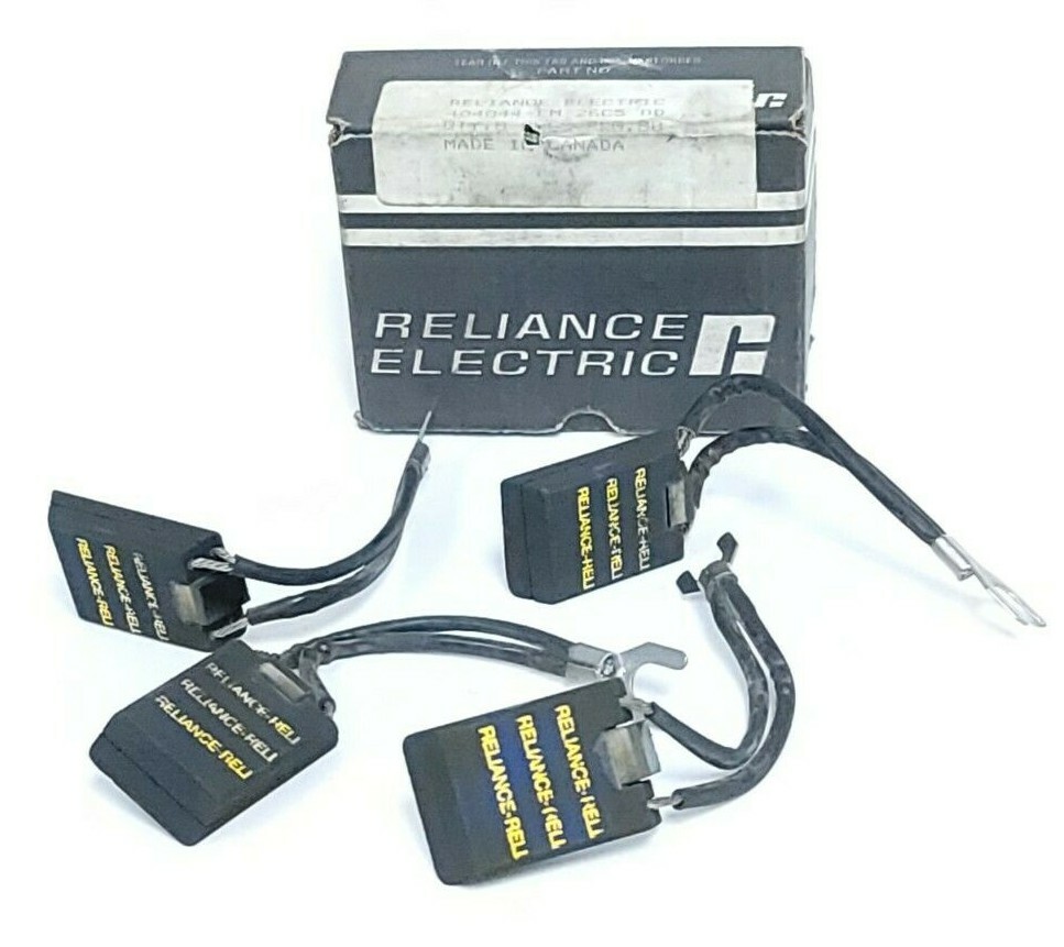 Used BOX OF 4 NEW RELIANCE ELECTRIC 404844-EM CARBON BRUSHES 404844EM