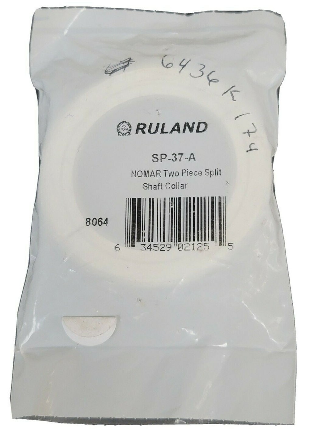 NEW RULAND SP-37-A NOMAR TWO PIECE SPLIT SHAFT COLLAR SP37A