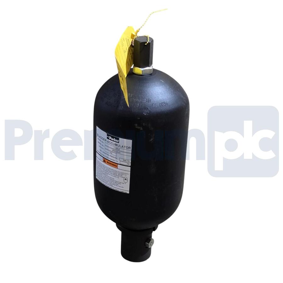 Used Parker Hannifin 1-100-6 | 11006 Bladder Accumulator 1 Gallon 3000 PSI NSNP