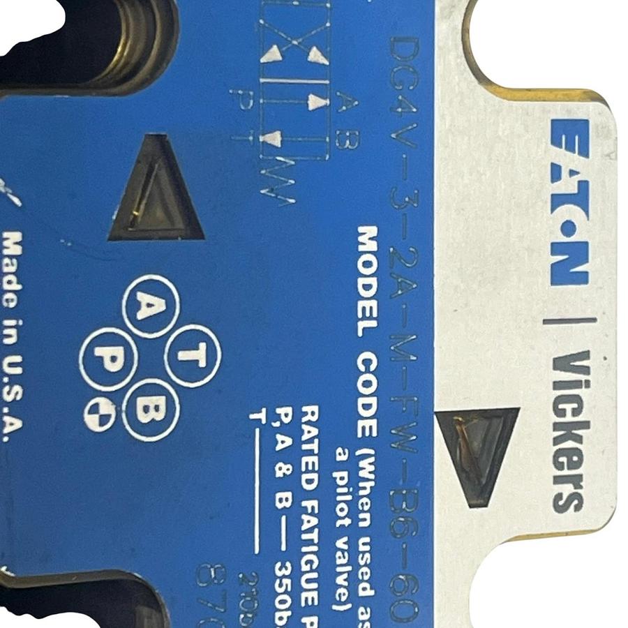 Used Eaton Vickers DG4V-3-2A-M-FW-B6-60 Solenoid Valve 120V 508169 Coil