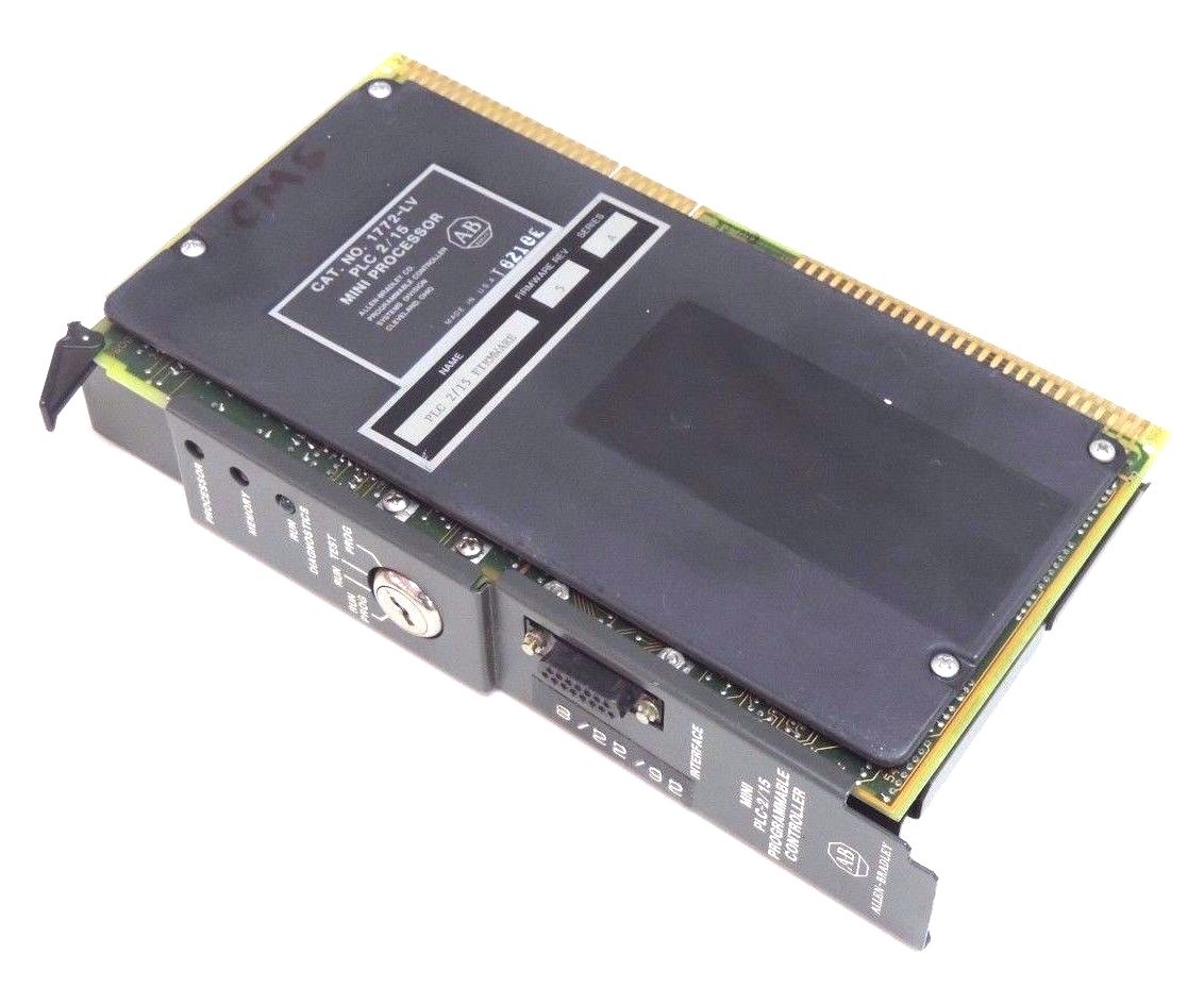 Used ALLEN BRADLEY 1772-LV SER. A MINI PROCESSOR F/W REV. 5, PLC 2/15, 1772LV