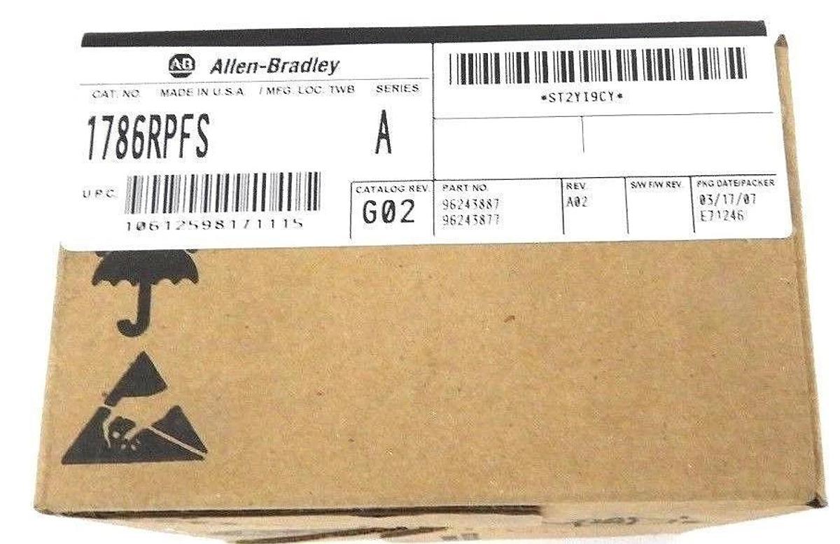 Used F/S ALLEN BRADLEY 1786-RPFS CONTROLNET FIBER REPEATER - SHORT SER. A, REV. G02