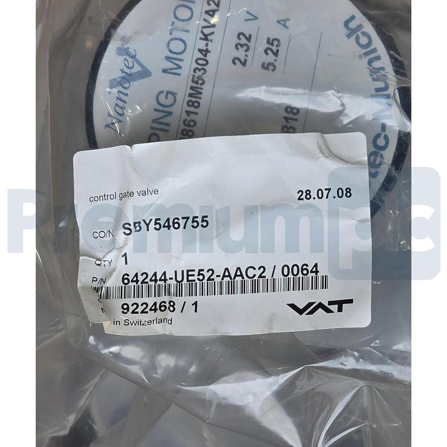 Used VAT 64244-UE52-AAC2/0064 HV Control Gate Valve w/Actuator DN160 6" CF-F UNF NSMP