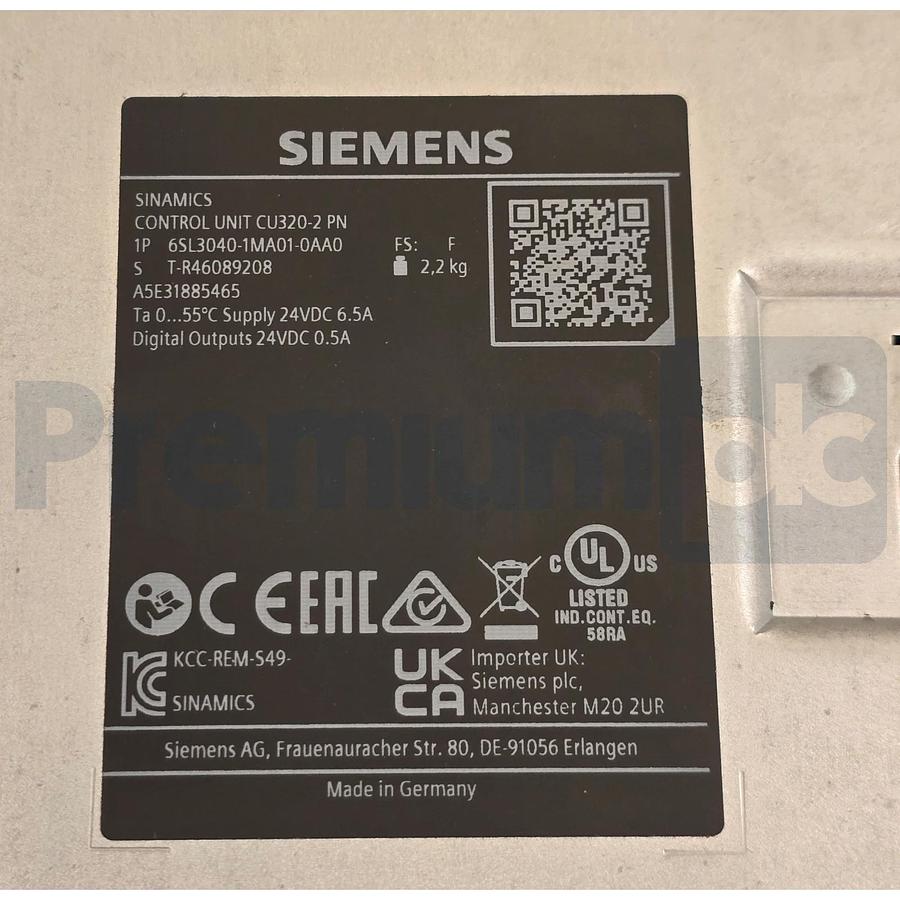 Siemens SINAMICS 6SL3040-1MA01-0AA0 SINAMICS Control Unit CU320-2 PN NSMP