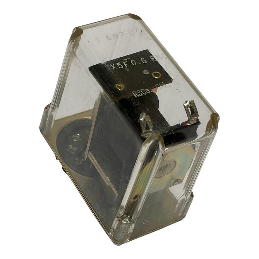Used Relay Service Company X5F0.6 ENC 1 Amp DC 11-Pin Octal Plug-In Relay