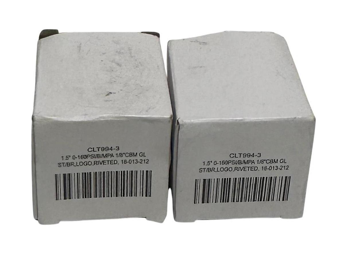 2 CL THOMPSON CLT994-3 / CLT9943 PRESSURE GAUGES 1.5'' 0-160PSI 18-013-212 NSMP