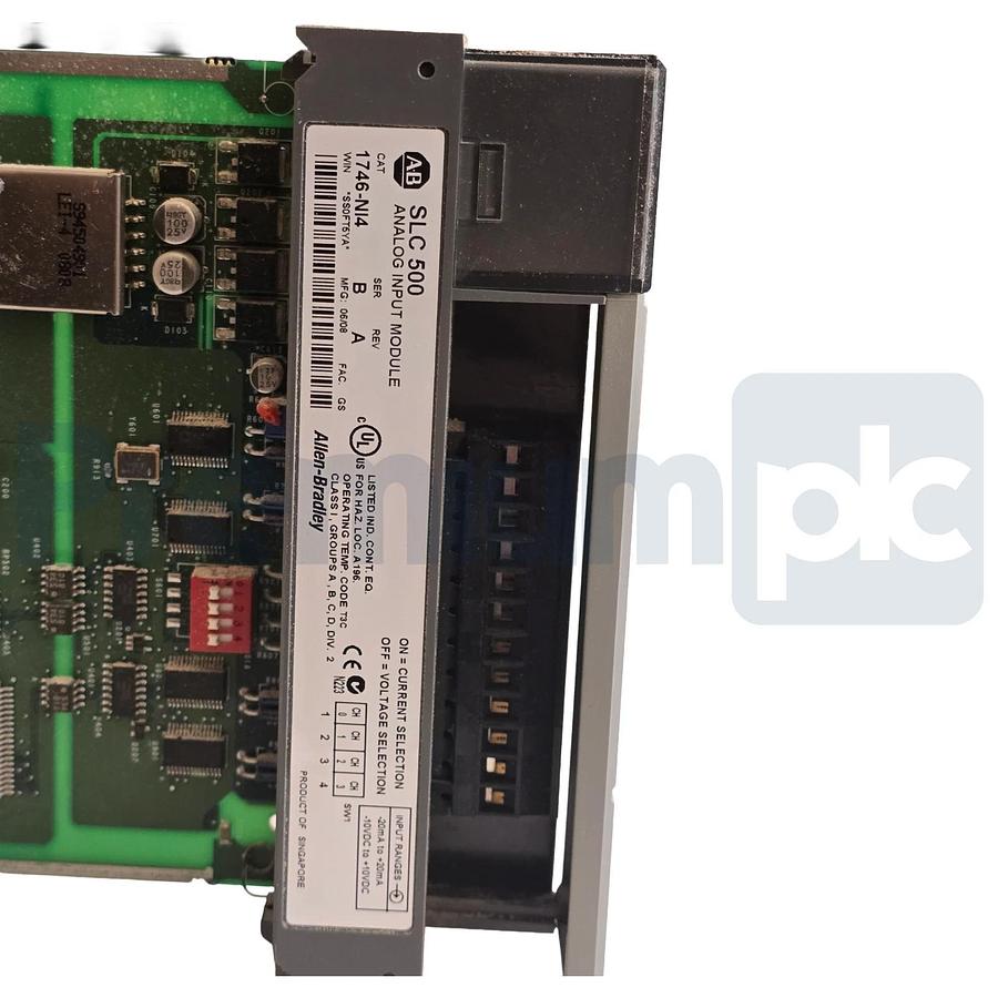 Used Allen-Bradley 1746-NI4 /B SLC 500 4-Ch Analog Input Module Rev. A 1746NI4 USPI