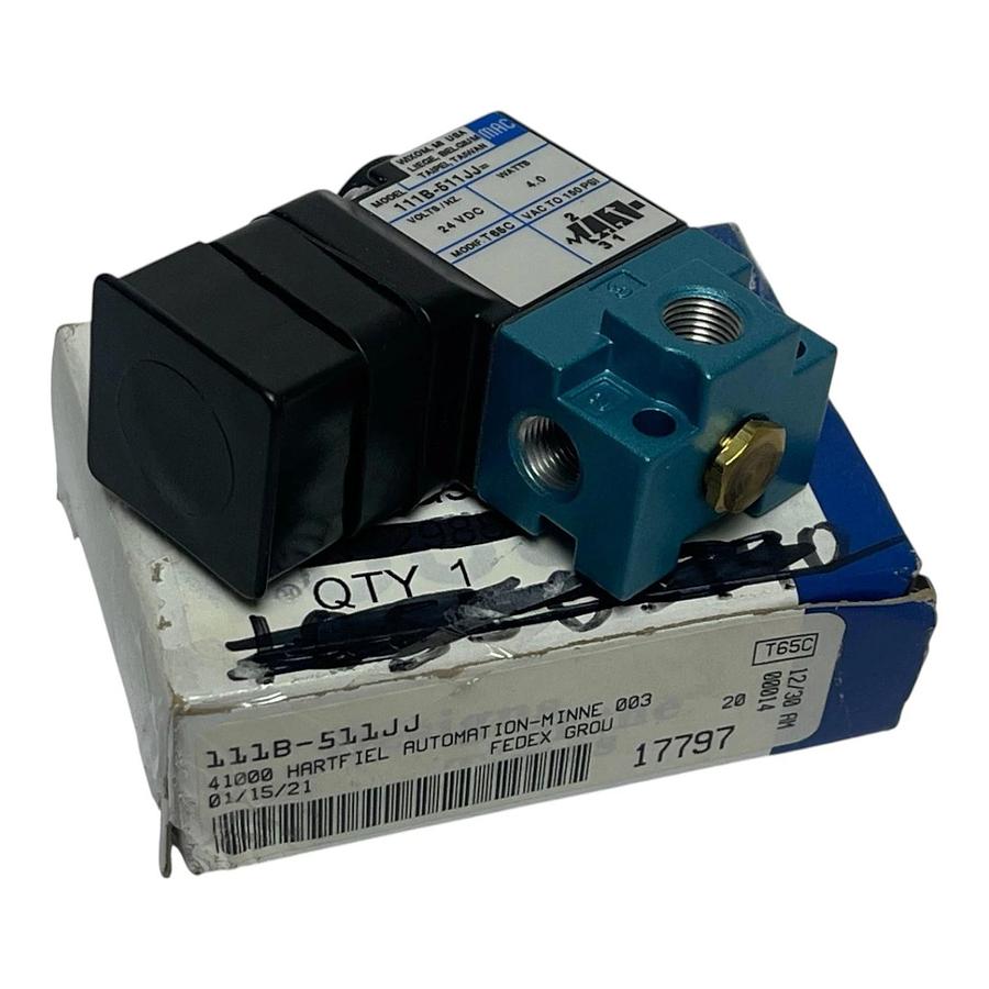 MAC Valves 111B-511JJ 3-Way Solenoid Valve 120/60 110/50 New In Box 100 Series
