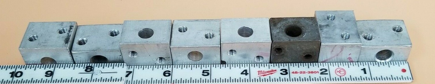 Used LOT OF 8 GENERIC 2CP0300069S ALUMINUM PLATE ROCKS