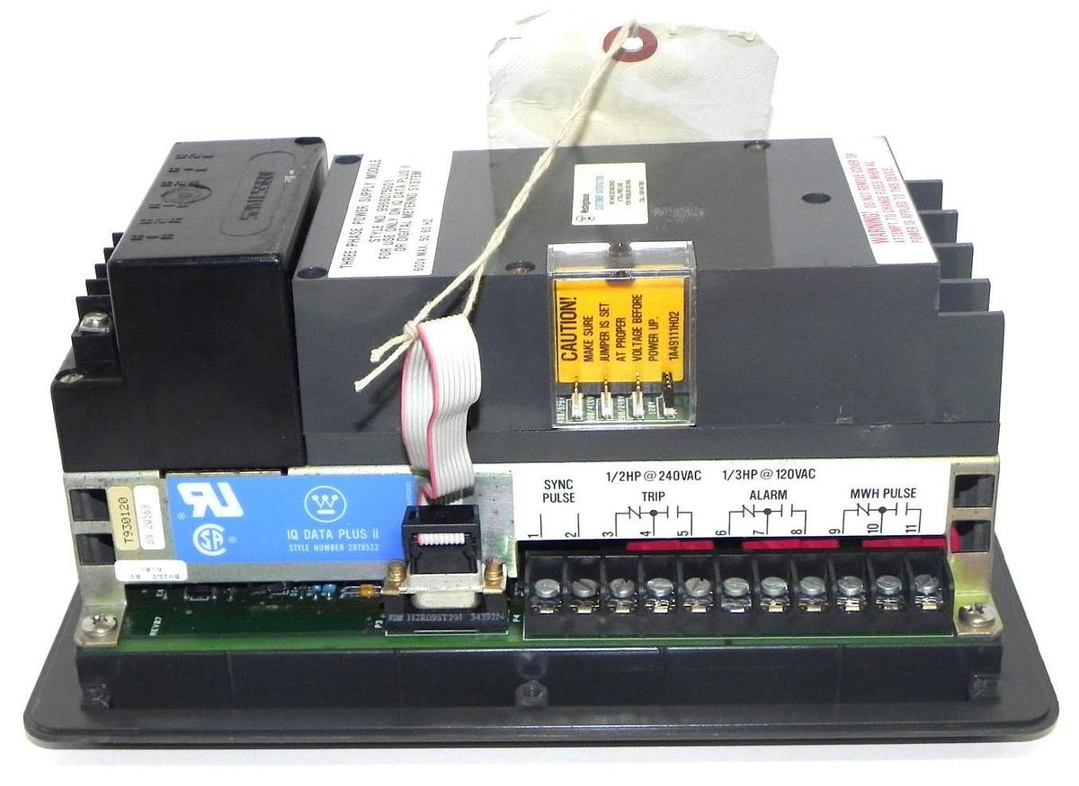Used WESTINGHOUSE 2D78522 IQ DATA PLUS II MODULE W/ 9966D75G01 POWER MODULE 600V