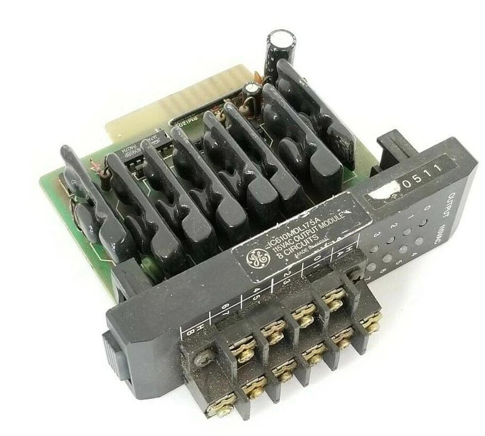 Used GE FANUC IC610MDL175A OUTPUT MODULE 115VAC 8-CIRCUIT IC610MDL175