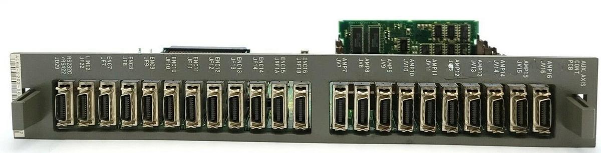 Used FANUC A16B-2202-0820/02B AUXILIARY AXIS CONTROL PC BOARD W/ A20B-2902-0070/04B