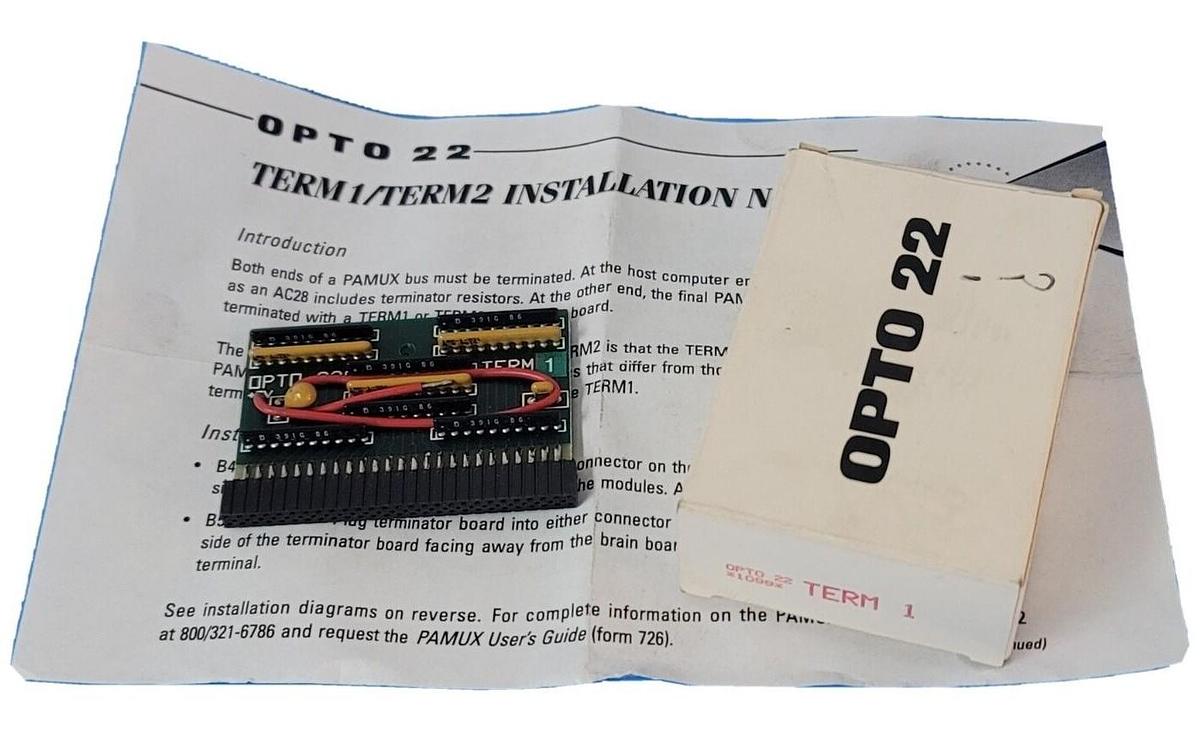 Used NIB OPTO 22 TERM 1 TERMINATION CARD I/O BRAINS