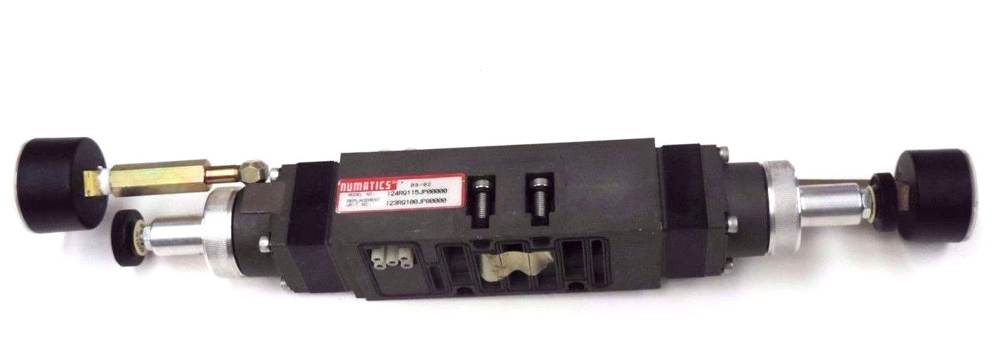 Used NEW NUMATICS I24RQ115JP00000 REGULATOR VALVE I23RQ100JP00000 W/ 214-103 GAUGES