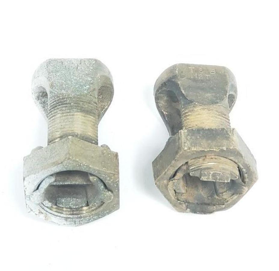 Used LOT OF 2 T&B THOMAS & BETTS 12T SPLIT BOLT CABLE CONNECTORS, M400-500, T2/0-500