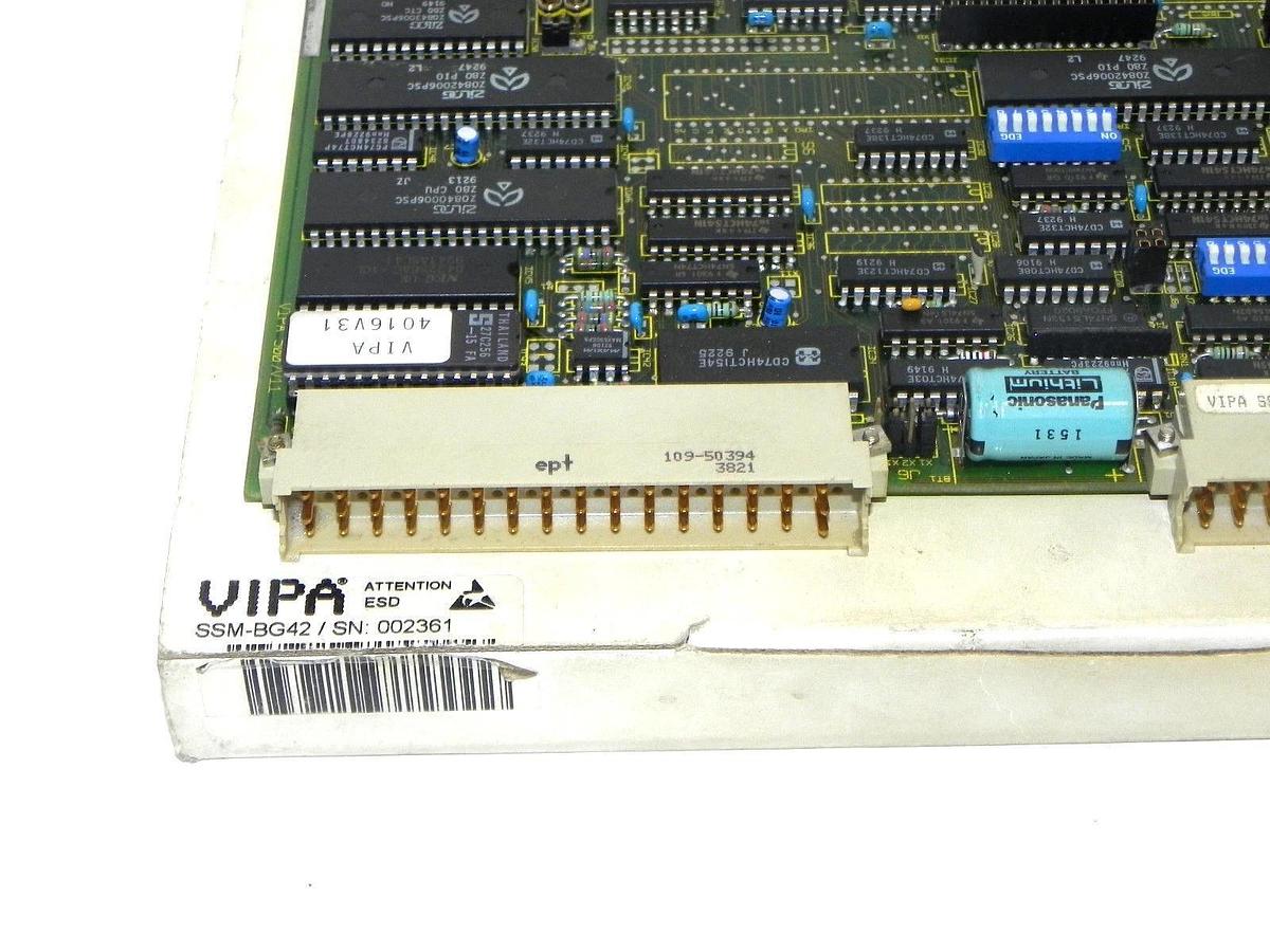 Used SIEMENS VIPA SSM-BG42 INTERFACE BASIC MODULE FOR 2 PLUG-IN-MODULE